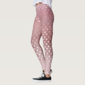 Leggings Parties scintillant Blush Petits Coeurs Rose Rose (Gauche)
