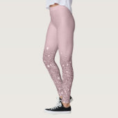 Leggings Parties scintillant brillant or rose (Gauche)