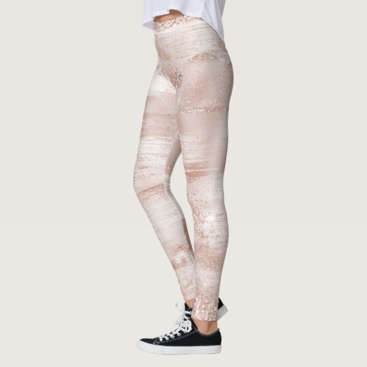 Leggings Parties scintillant brillante rose (Gauche)