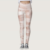 Leggings Parties scintillant brillante rose (Devant)