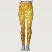 Leggings Parties scintillant cadeau populaire Gold de luxe (Devant)