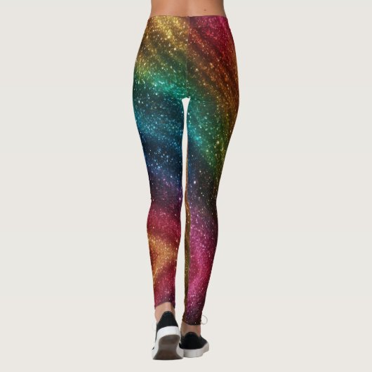 Leggings Parties scintillant Cosmologique d'irruption arc-e (Dos)