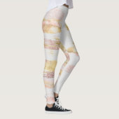 Leggings Parties scintillant d'aquarelle rose blanc Paint à (Droite)