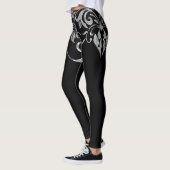 Leggings Parties scintillant d'argent blanc conception fill (Gauche)