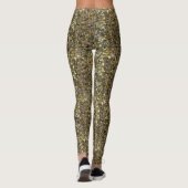 Leggings Parties scintillant d'argent et d'or (Dos)