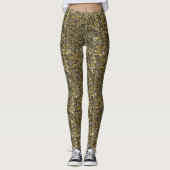 Leggings Parties scintillant d'argent et d'or (Devant)