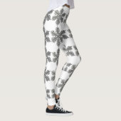 Leggings Parties scintillant d'argent Snowflake White Chris (Droite)