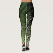 Leggings Parties scintillant Dark to Pastel Jade Ombre, Ear (Dos)