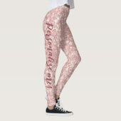 Leggings Parties scintillant de lumière rose Pamplemousse d (Droite)