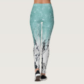 Leggings Parties scintillant de Marbre blanc moderne Sparkl (Dos)