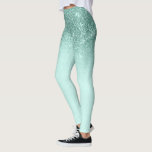 Leggings Parties scintillant de verre vert Mint Sparkle Omb<br><div class="desc">Cette conception peut être personnalisée en choisissant l'option Modifier la conception. Vous pouvez également transférer sur d'autres objets. Contactez-moi à l'adresse colorflowcreations@gmail.com ou utilisez l'option conversation en haut de la page si vous souhaitez avoir cette conception sur un autre produit ou si vous avez besoin d'aide pour cette conception. L'aspect...</div>