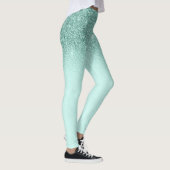 Leggings Parties scintillant de verre vert Mint Sparkle Omb (Droite)