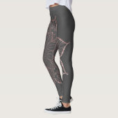 Leggings Parties scintillant des Gold Faux Roses non centré (Gauche)