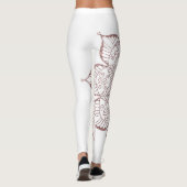 Leggings Parties scintillant des Gold Faux Roses non centré (Dos)