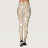 Leggings Parties scintillant d'or, arrière - plan de Noël f (Dos)