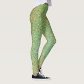 Leggings Parties scintillant d'or et Turquoise étincelle de (Droite)