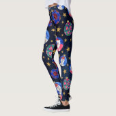 Leggings Parties scintillant d'or Festive Étoiles Ornements (Gauche)