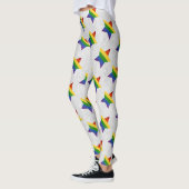 Leggings PARTIES SCINTILLANT du drapeau LGBT Star Pride (Gauche)
