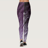 Leggings Parties scintillant Eggplant Purple to Lavender Om (Dos)