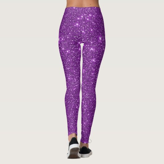Leggings Parties scintillant élégante moderne violet monoch (Dos)