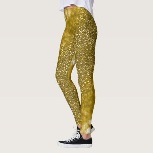 Leggings Parties scintillant en or glam (Gauche)