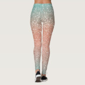 Leggings Parties scintillant en or glam (Dos)