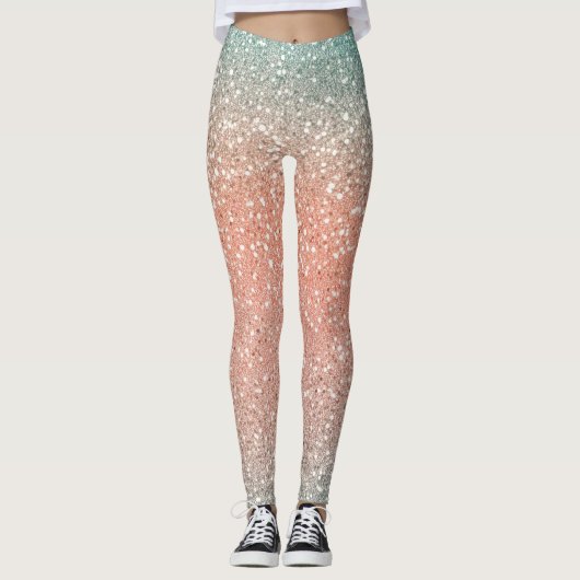 Leggings Parties scintillant en or glam (Devant)