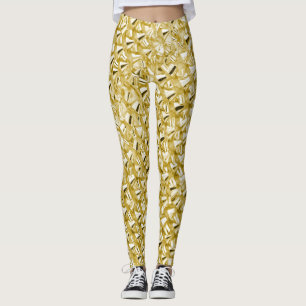 Leggings Parties scintillant en or glam