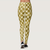 Leggings Parties scintillant en or glam (Dos)