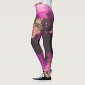 Leggings Parties scintillant en or noir rose Brush moderne (Gauche)