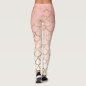 Leggings Parties scintillant en or rose Ombre, légendes de  (Dos)