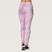 Leggings Parties scintillant et brillant Motif rose ID671 (Dos)