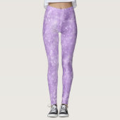 Leggings Parties scintillant et brillant Motif Violet ID671 (Devant)