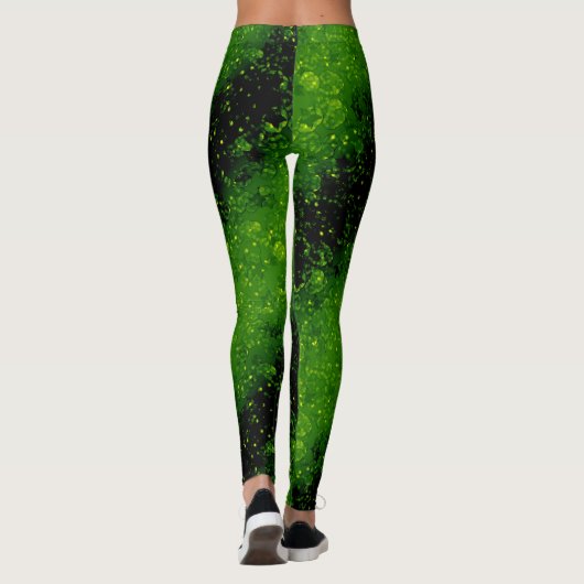 Leggings Parties scintillant étincelante transparent confet (Dos)