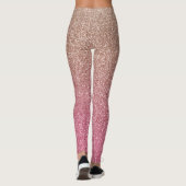 Leggings Parties scintillant Faux Rose Bronze (Dos)