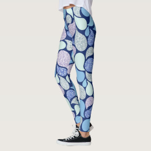 Leggings Parties scintillant Frosty moderne Paisley Motif b