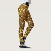 Leggings Parties scintillant Gold et Black Faux (Droite)