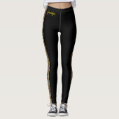 Leggings Parties scintillant Gold Faux sur les pantalons de (Devant)