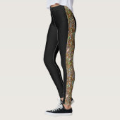 Leggings Parties scintillant Gold Faux sur les pantalons de (Gauche)