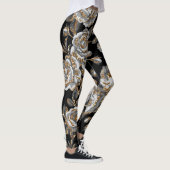 Leggings Parties scintillant Gold Floral : Étincelle Vintag (Droite)