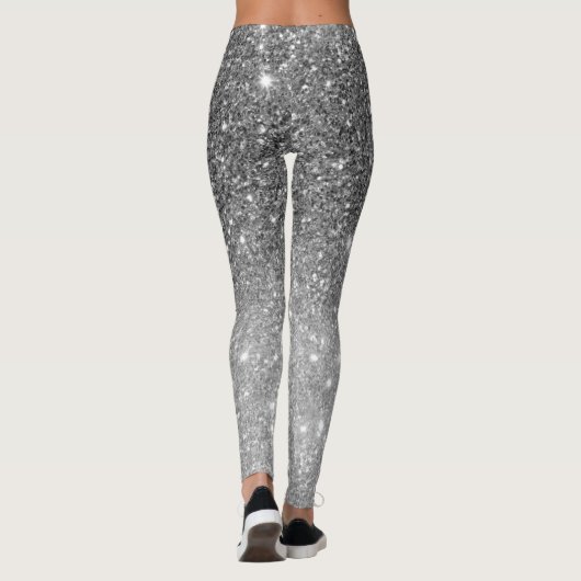 Leggings Parties scintillant gris moderne éclabousser Nom p (Dos)