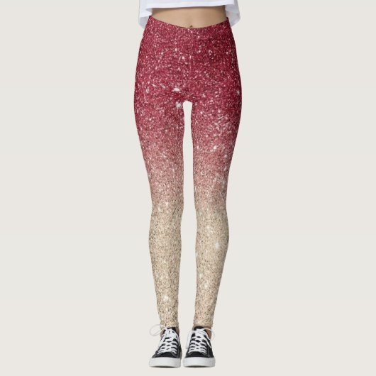 Leggings Parties scintillant gris moderne étincelles (Devant)