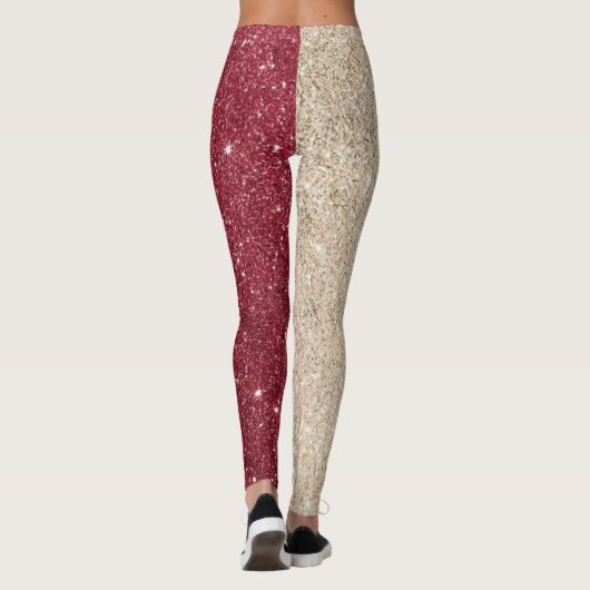 Leggings Parties scintillant gris moderne étincelles (Dos)