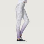 Leggings Parties scintillant gris violet éclaboussure moder (Droite)
