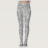 Leggings Parties scintillant grise (Devant)