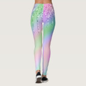 Leggings parties scintillant holographique élégante et colo (Dos)