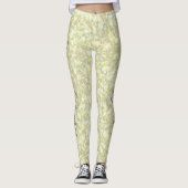 Leggings Parties scintillant jaune clair doux TEXTE PERSONN (Devant)