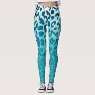Leggings Parties scintillant Leopard