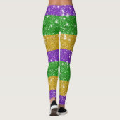 Leggings Parties scintillant Mardi Gras Carnaval en bande c (Dos)