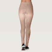 Leggings Parties scintillant métal Rose or personnalisé (Dos)